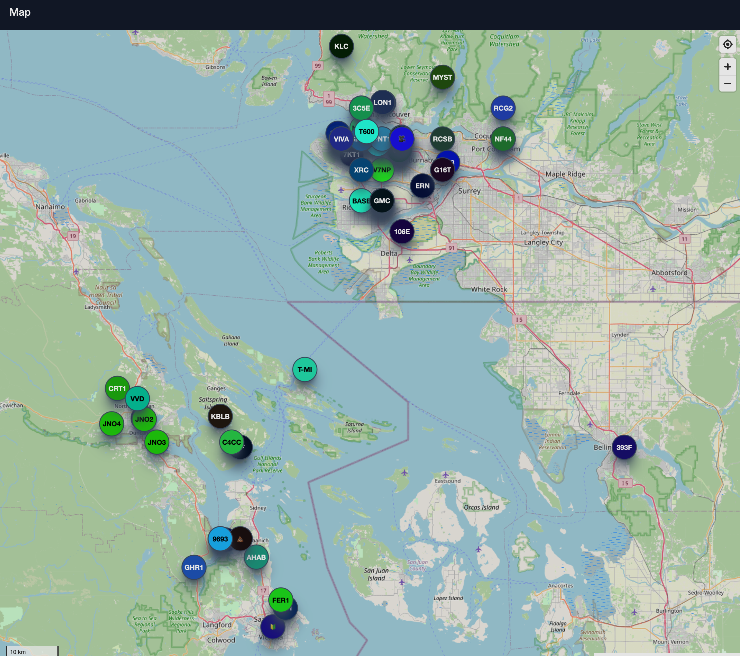 YVR meshtastic map